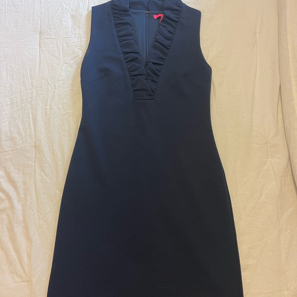 Lily Pulitzer Elegant Navy Sleeveless Dress